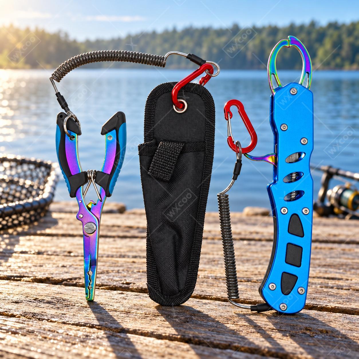 Freshwater Line - Blue Titanium Coated Saltwater Fishing Pliers